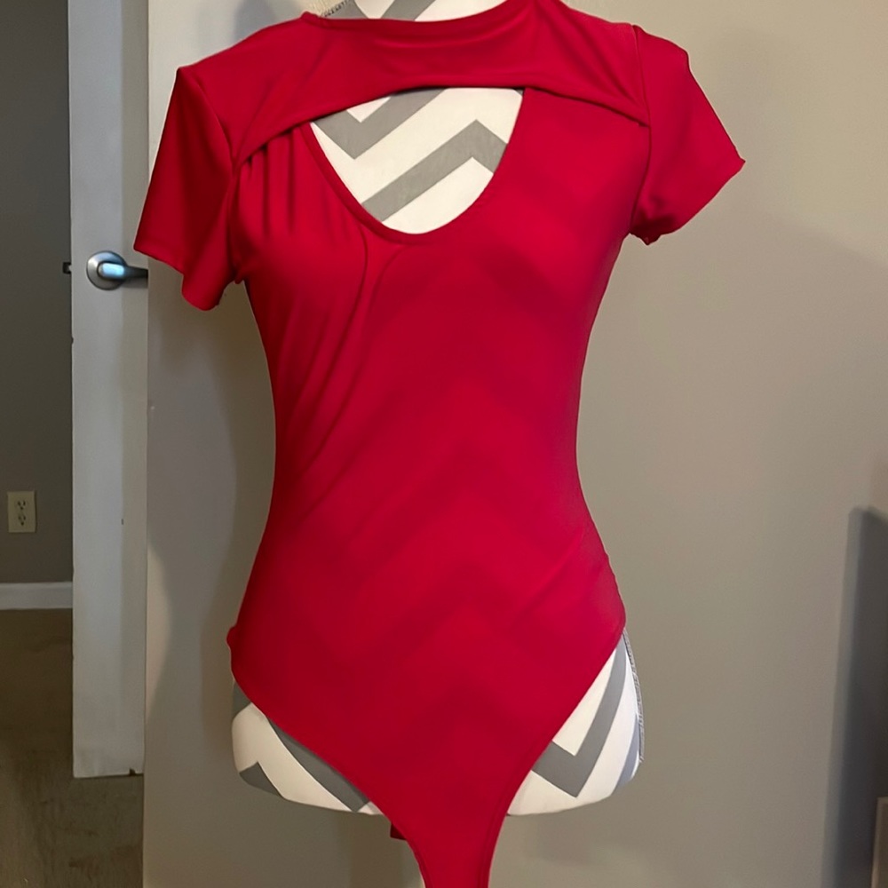 Red bodysuit